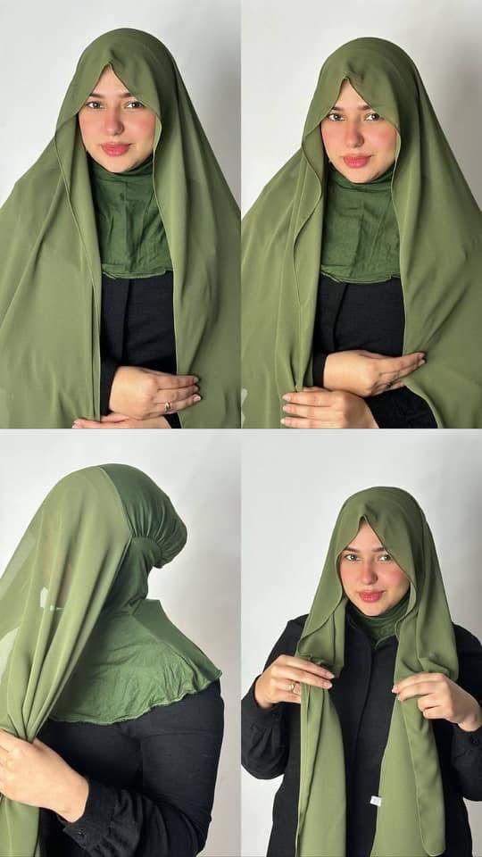chiffon hijab with a cotton neckline chiffon hijab with a cotton neckline