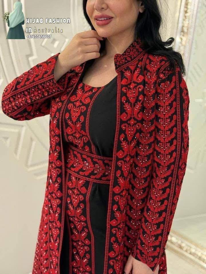 palestinian abaya, saudi crepe fabric palestinian abaya, saudi crepe fabric