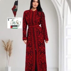 palestinian abaya, saudi crepe fabric