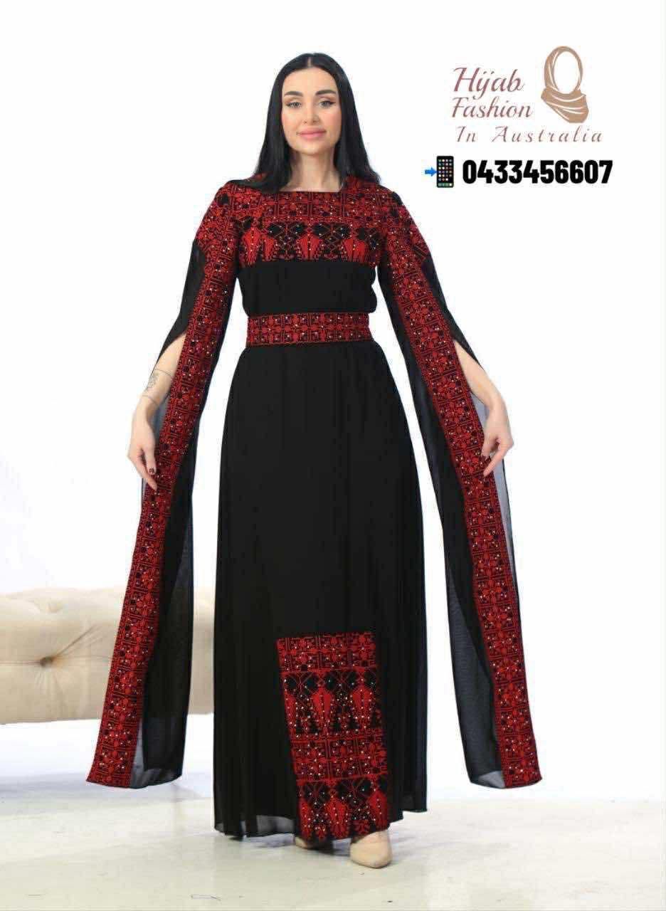 palestinian abaya, saudi crepe fabric palestinian abaya, saudi crepe fabric