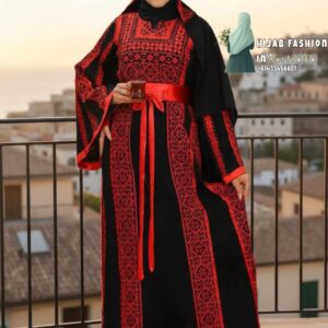palestinian abaya, saudi crepe fabric