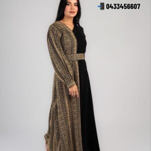 palestinian abaya, saudi crepe fabric